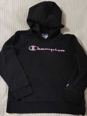 Kids Black Champion Hoodie